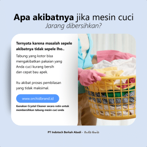 membersihkan tabung mesin cuci