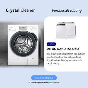 membersihkan tabung mesin cuci