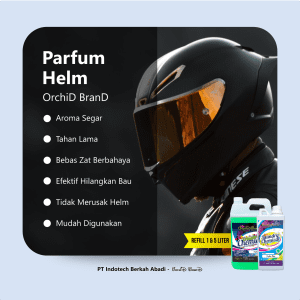 deterjen dan parfum helm